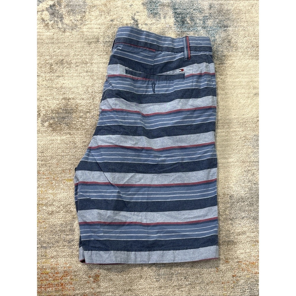 Tommy‎ Hilfiger Mens Shorts Size 36 Striped Beach Casual Chino